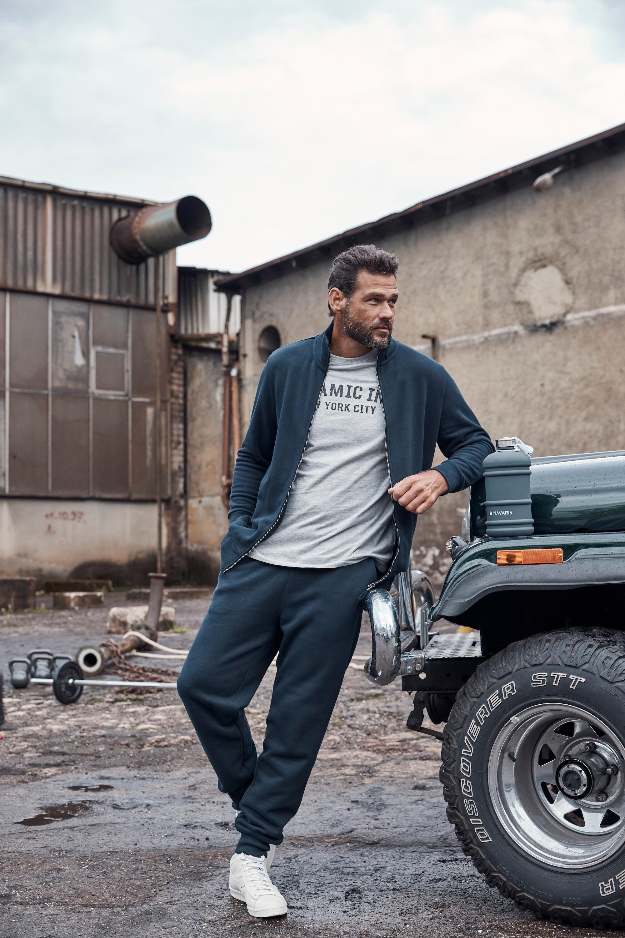 Hommes Pantalon en molleton avec cordon coulissant sous tunnel coupe Modern Fit 6/6