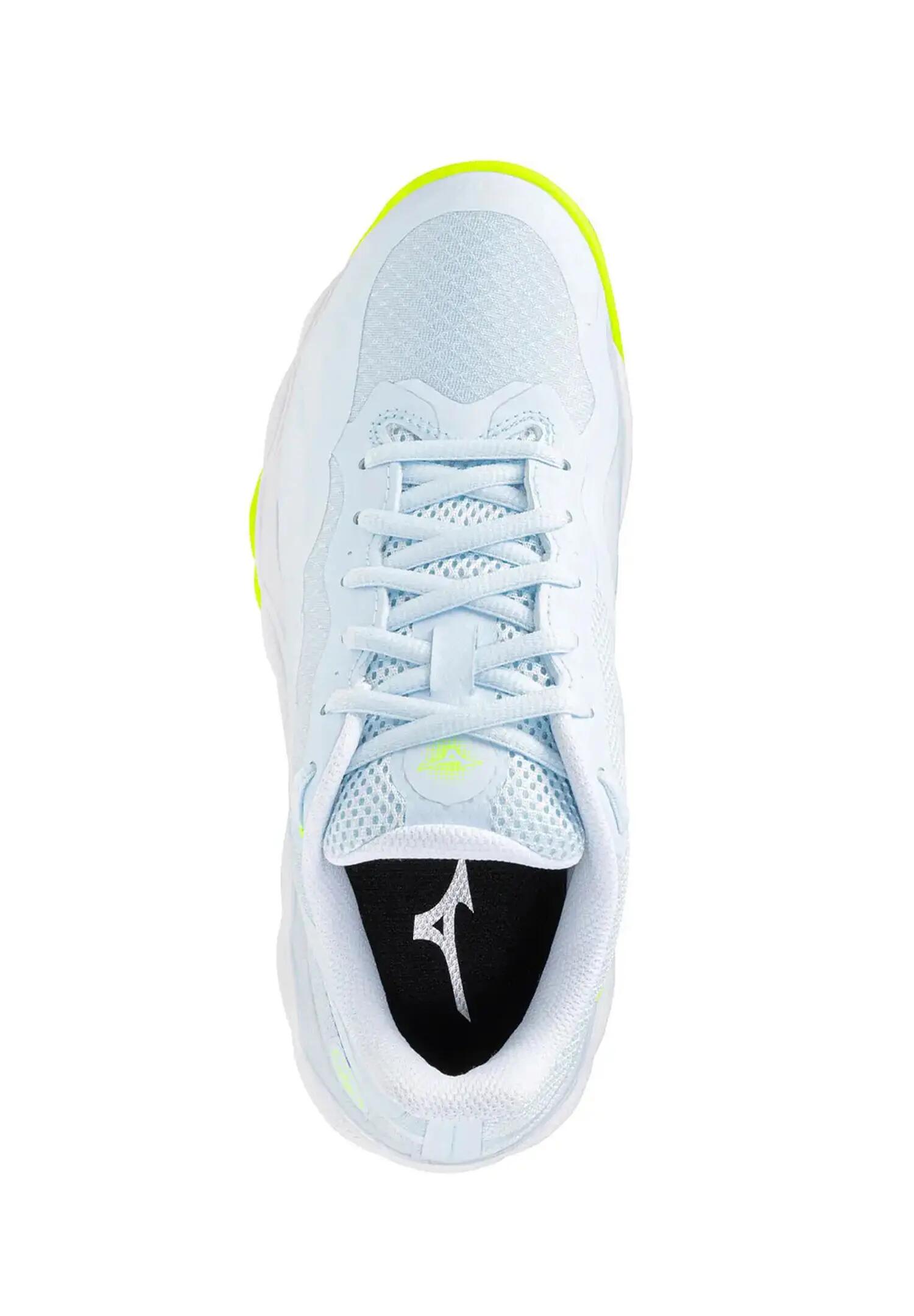 Mizuno WAVE ENFORCE COURT CC Tennisschuhe Damen Sandplatz 61GC243620 Blau Gelb 2/5