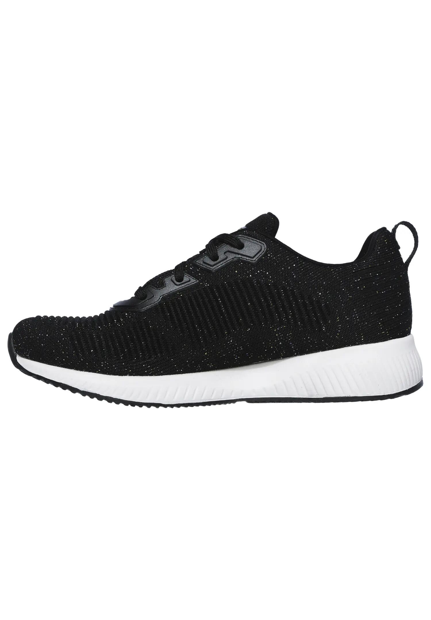 Skechers Bobs Squad - TOTAL GLAM Damen Sneaker Frauen Schuhe 32502 BKMT Schwarz 2/5