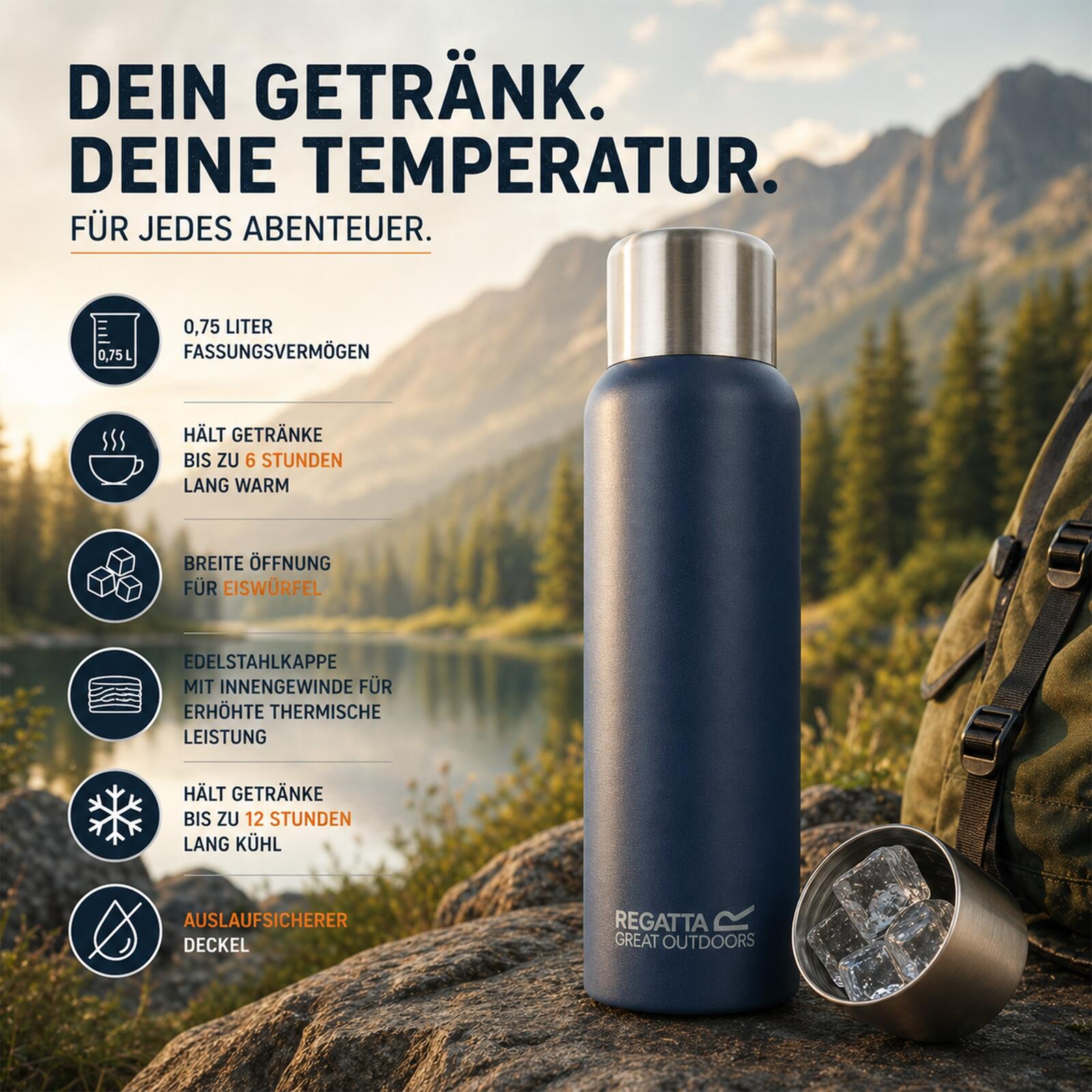 Isothermische Drinkfles Regatta Thermulate 6/7