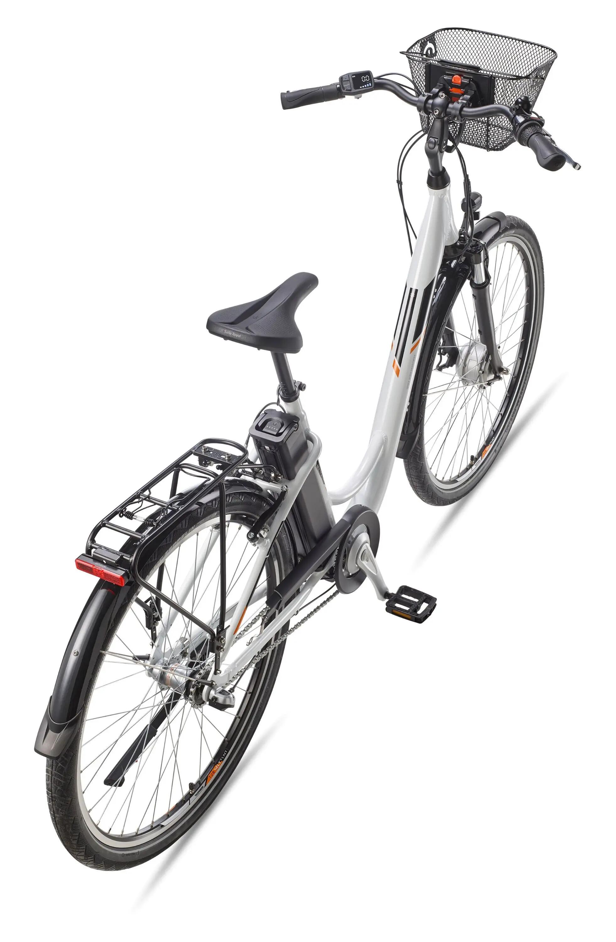 E-Bike RC830 28 Zoll 3-Gang Pedelec City Elektrofahrrad Herren Damen weiß 3/7