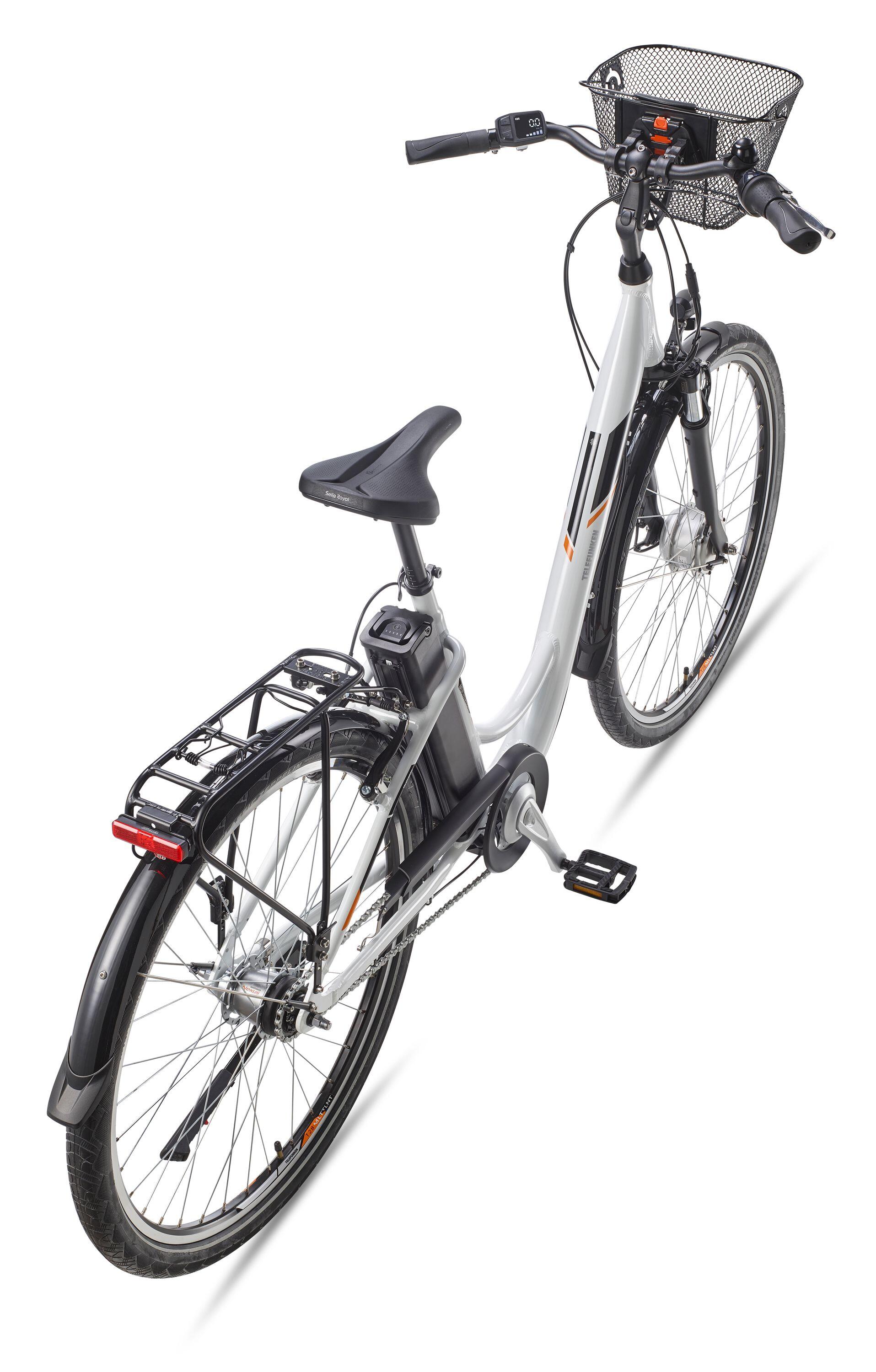 E-Bike RC840 28 Zoll 7-Gang Pedelec City Elektrofahrrad Herren Damen weiß 3/7