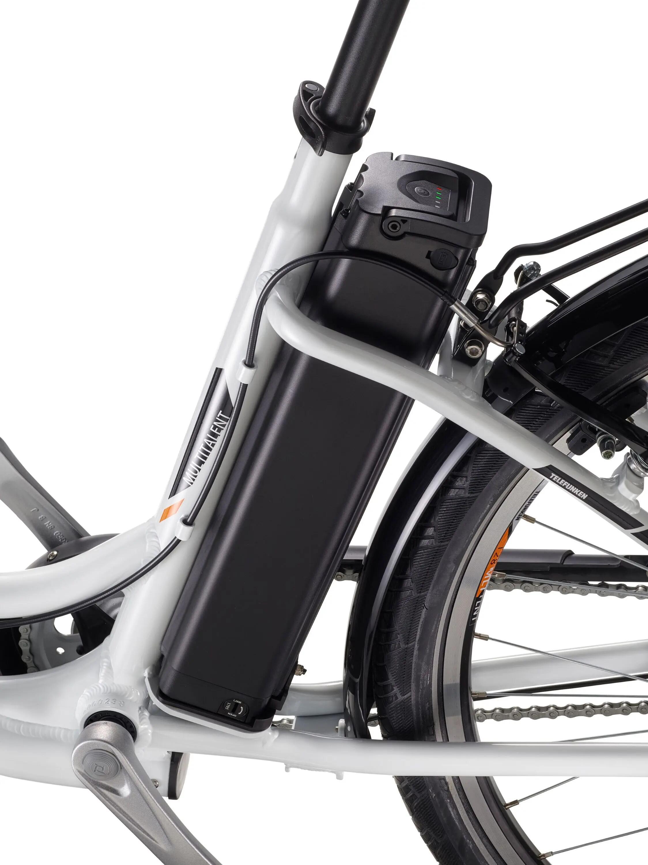 E-Bike RC830 28 Zoll 3-Gang Pedelec City Elektrofahrrad Herren Damen weiß 5/7