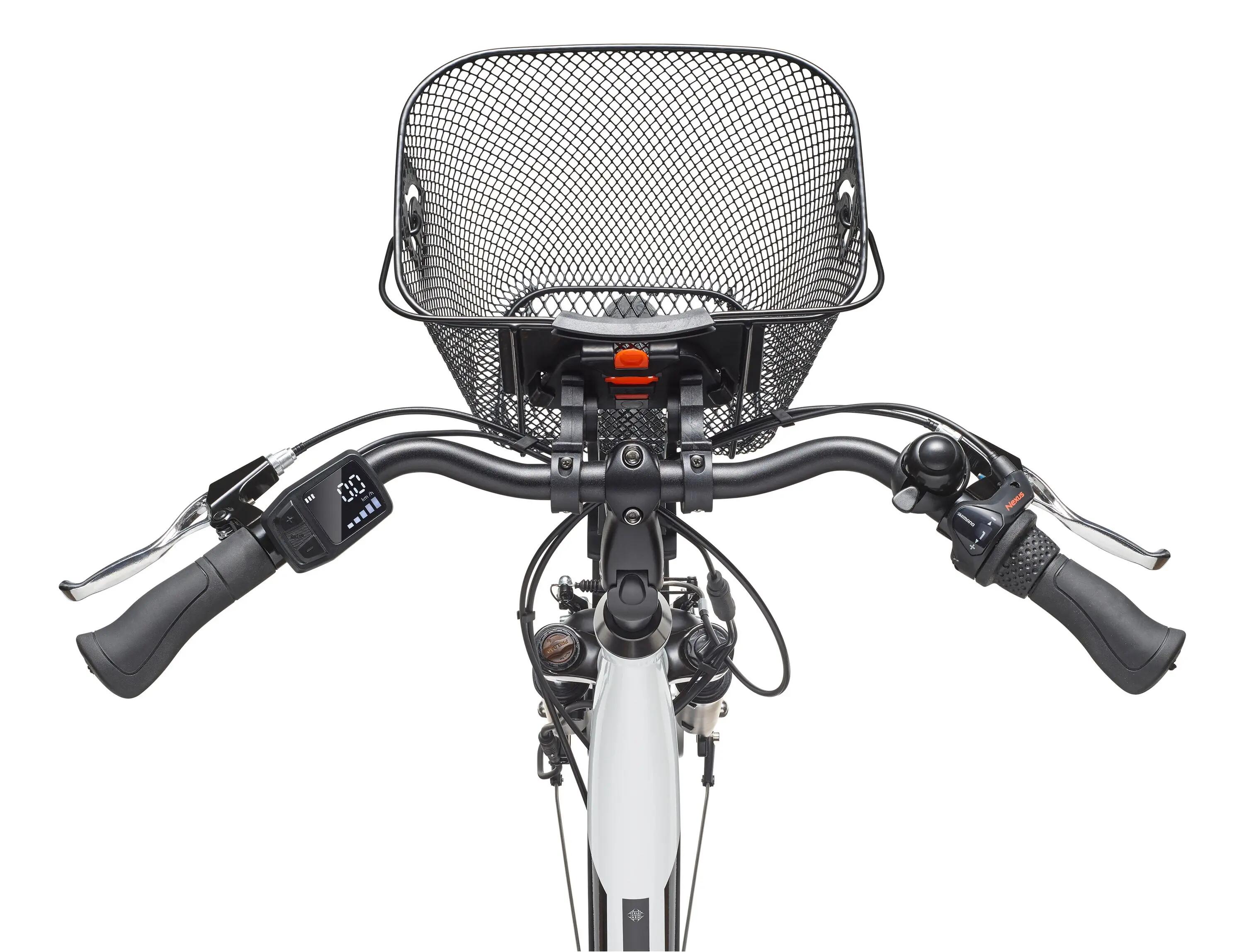 E-Bike RC830 28 Zoll 3-Gang Pedelec City Elektrofahrrad Herren Damen weiß 4/7