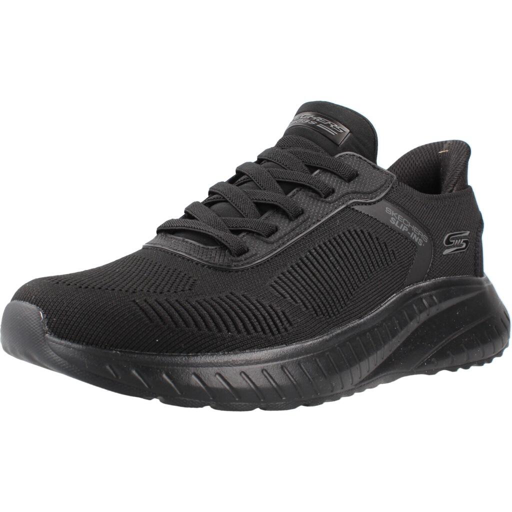 Pantofi sport barbati Skechers Bob Squad Chaos - Solid Step, Negru