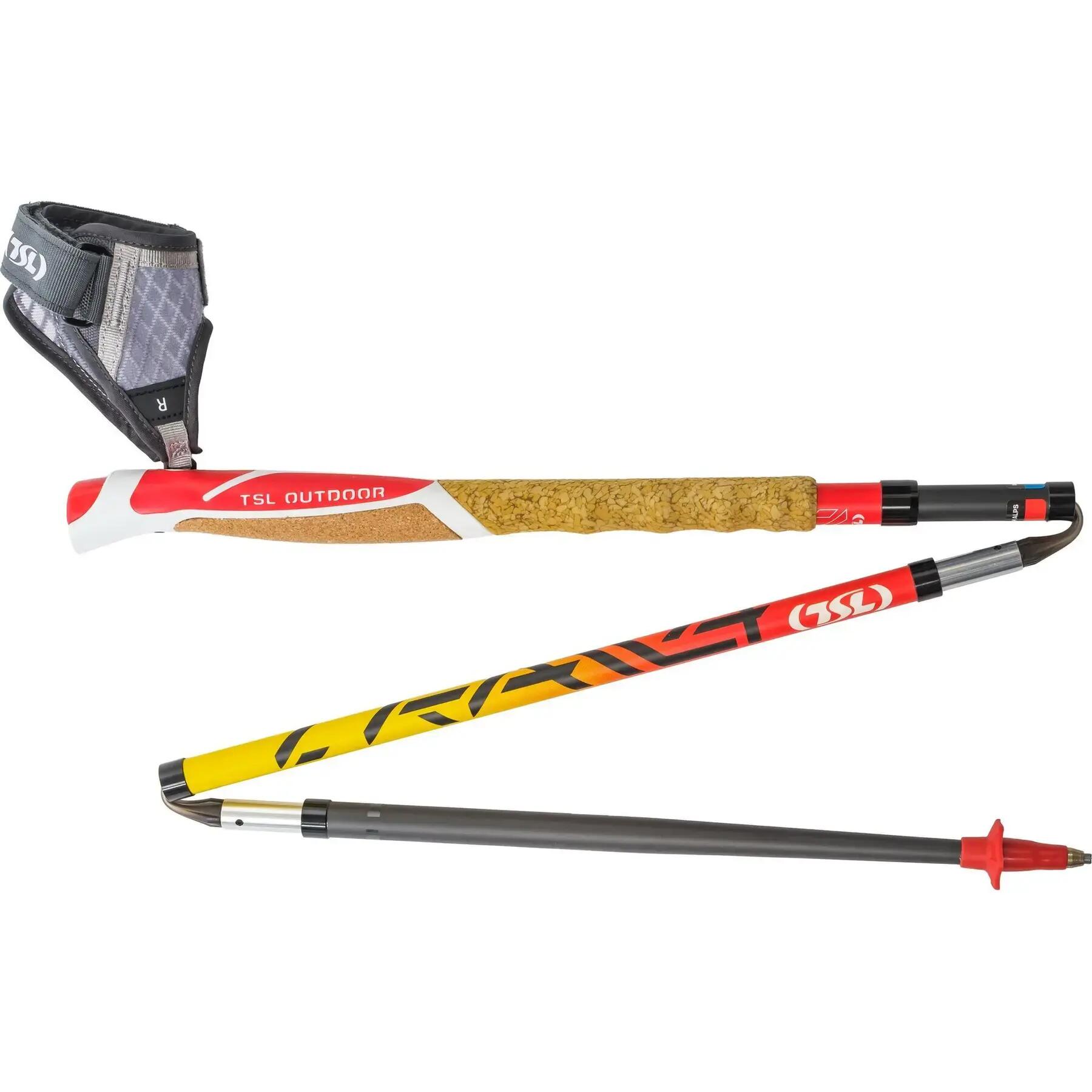Bâtons TRAIL C4 CORK CROSS FIRE Sht 125 3/4