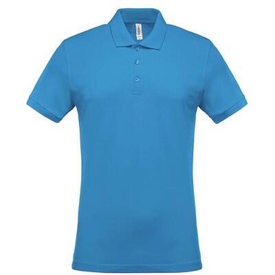 Polo met korte mouwen kariban piqué