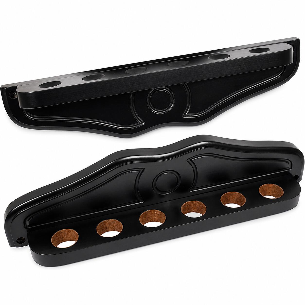 John West Queue Wandhalter Deluxe Nero per 6 Queues - Supporto a muro di lusso 1/3