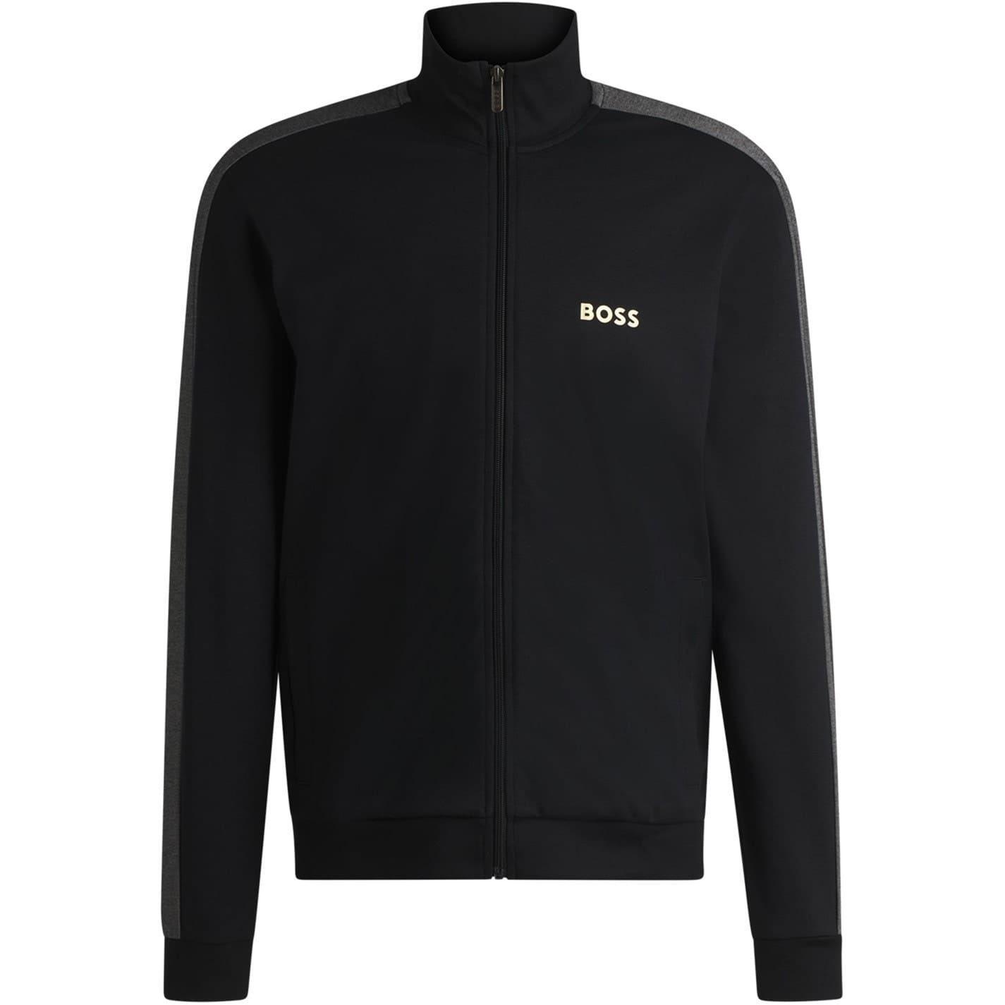 Boss Mens Logo Regular Long-Sleeved Jacket