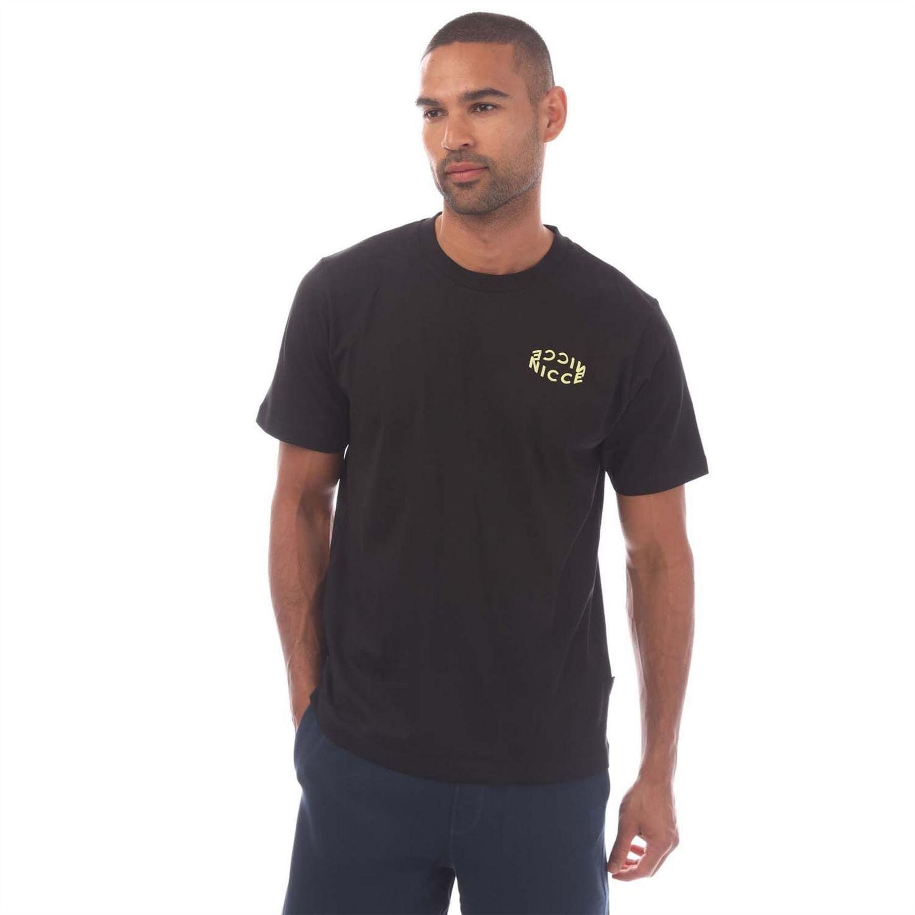 Nicce Mens Tanetta Cotton Regular T-Shirt