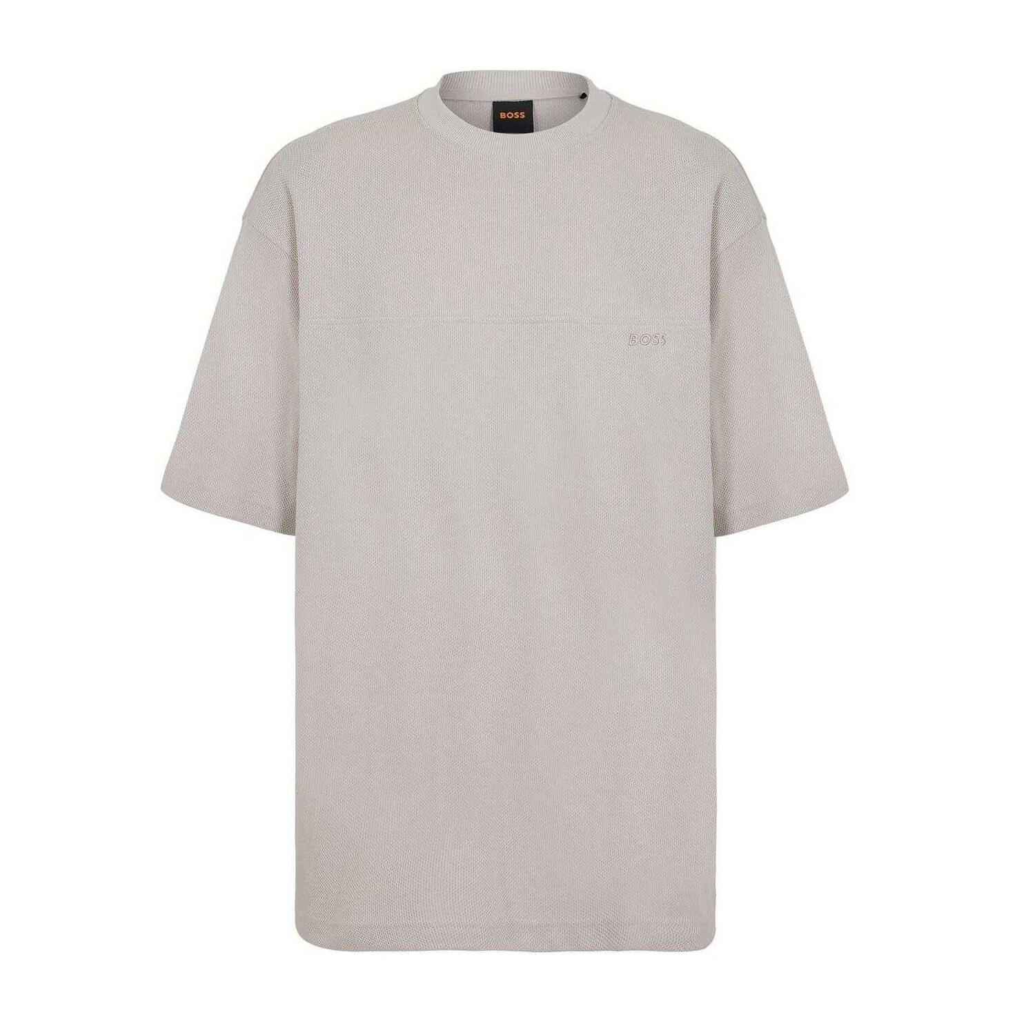 Boss Mens Jersey Crew Neck Oversized T-Shirt