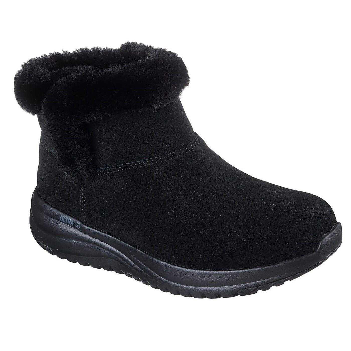 Skechers Womens/Ladies On The GO Stellar Suede Faux Fur Lined Ankle Boots