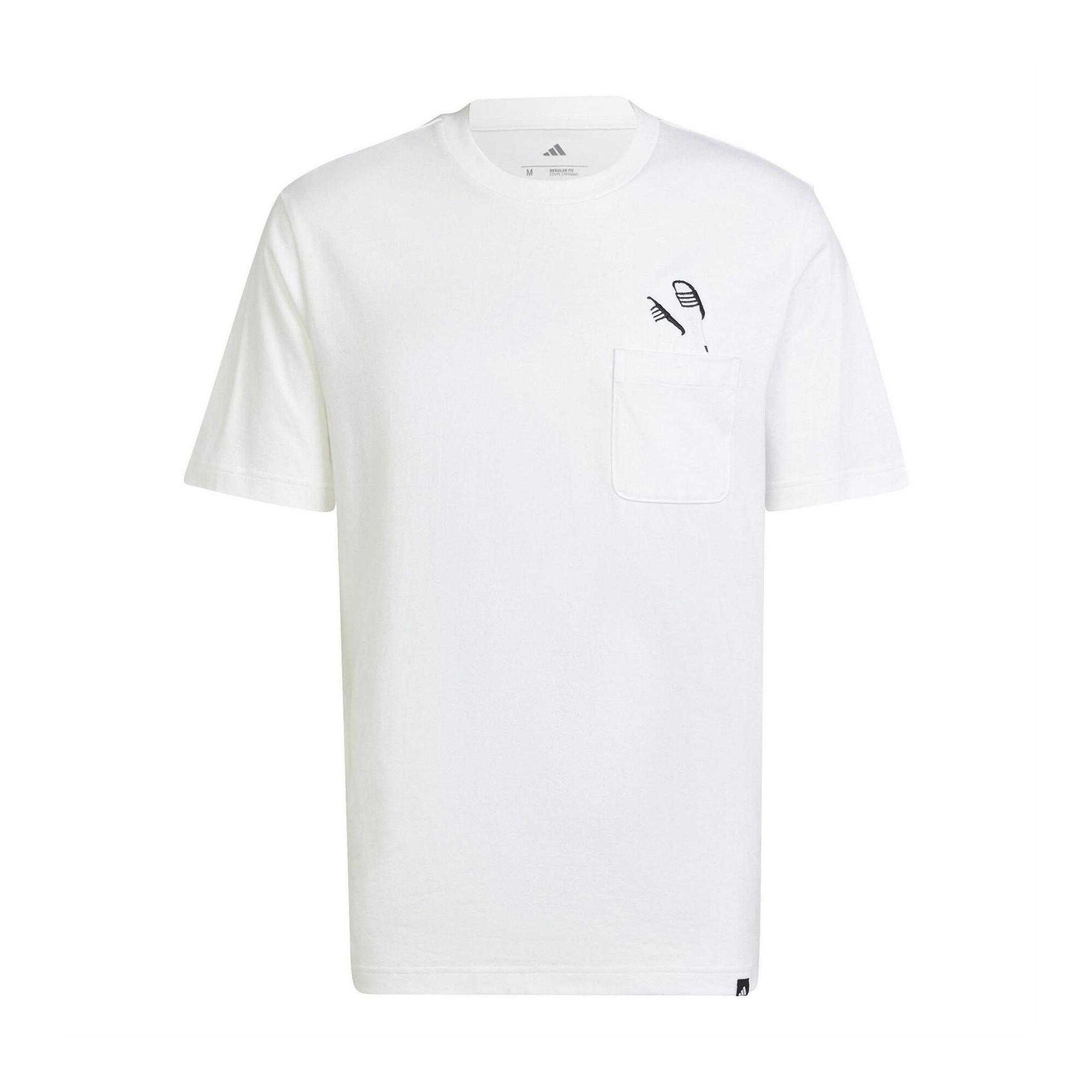 Adidas Mens Pocket Slide Cotton T-Shirt