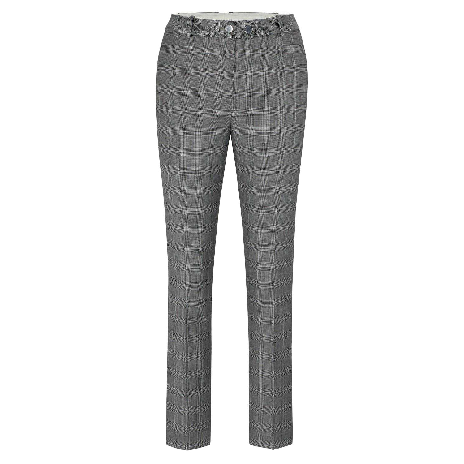 Boss Womens/Ladies Plaid Straight Trousers