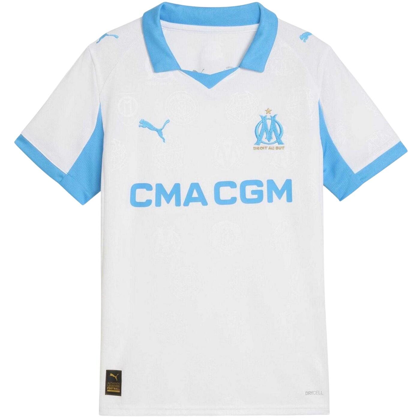 Puma Childrens/Kids 25/26 Olympique De Marseille FC Football Shirt