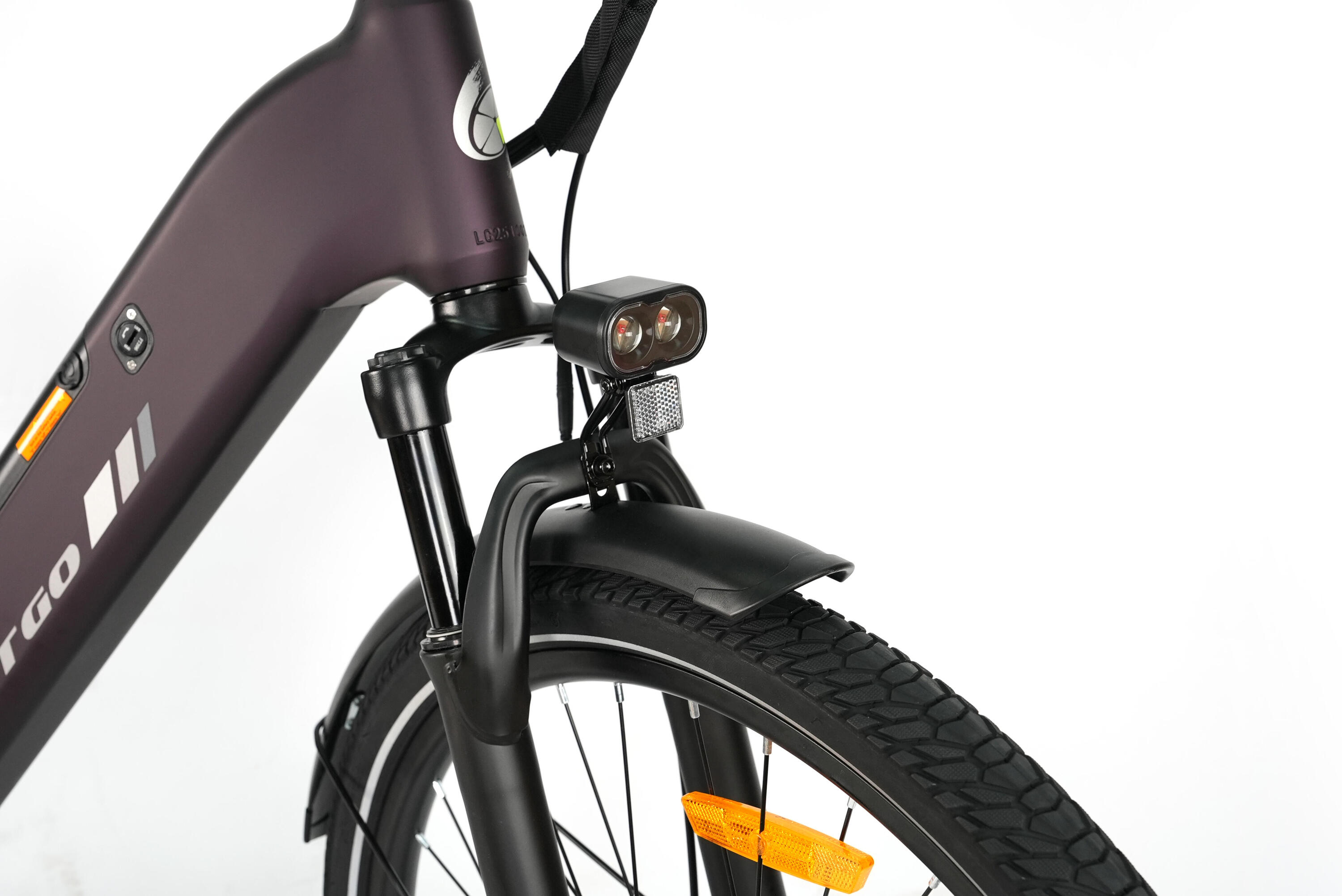 E-Bike entrada baixa C3 SE 120km bicicleta elétrica unissex roxo 5/7