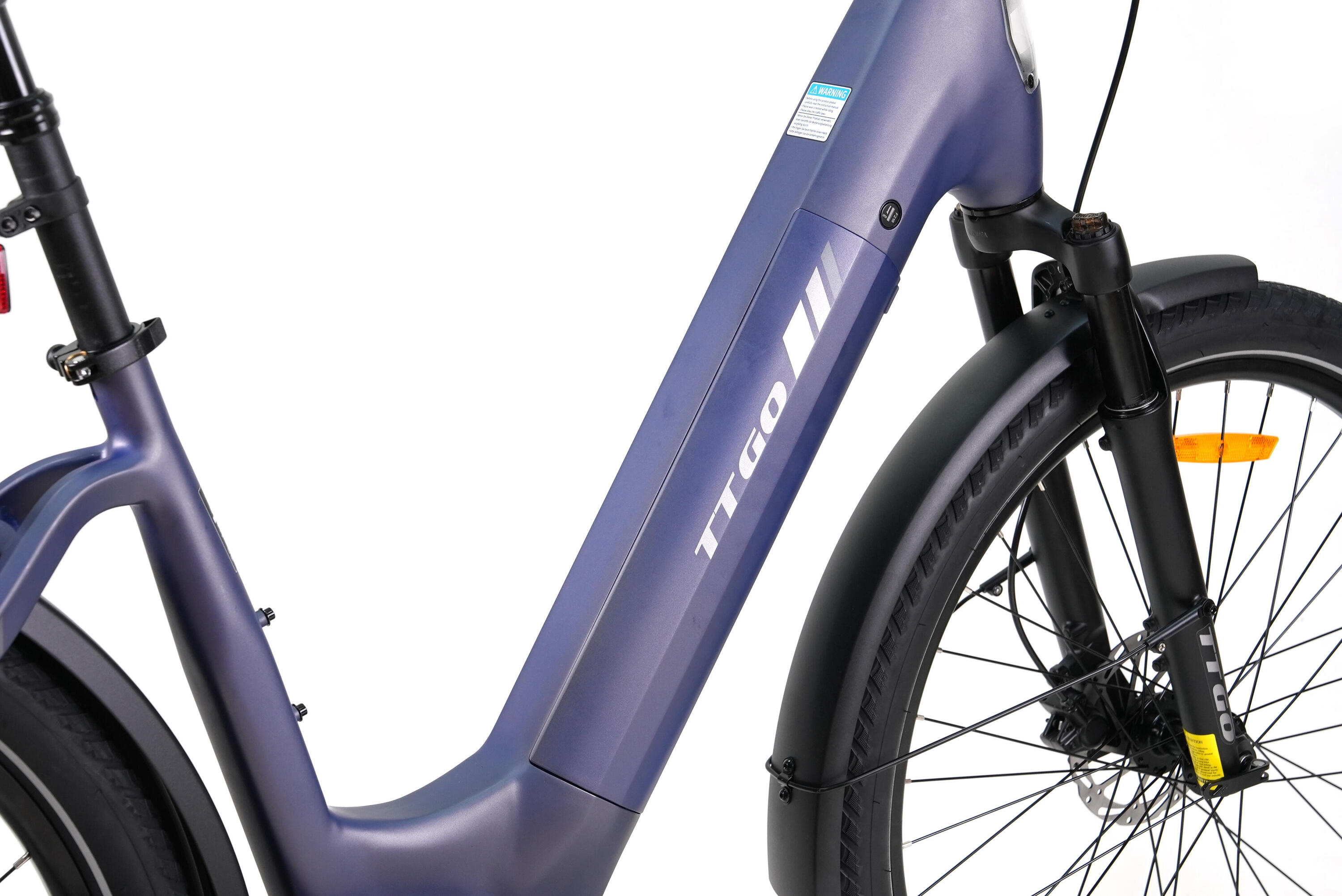 E-Bike entrada baixa Z5 130km bicicleta elétrica unissex azul 5/7