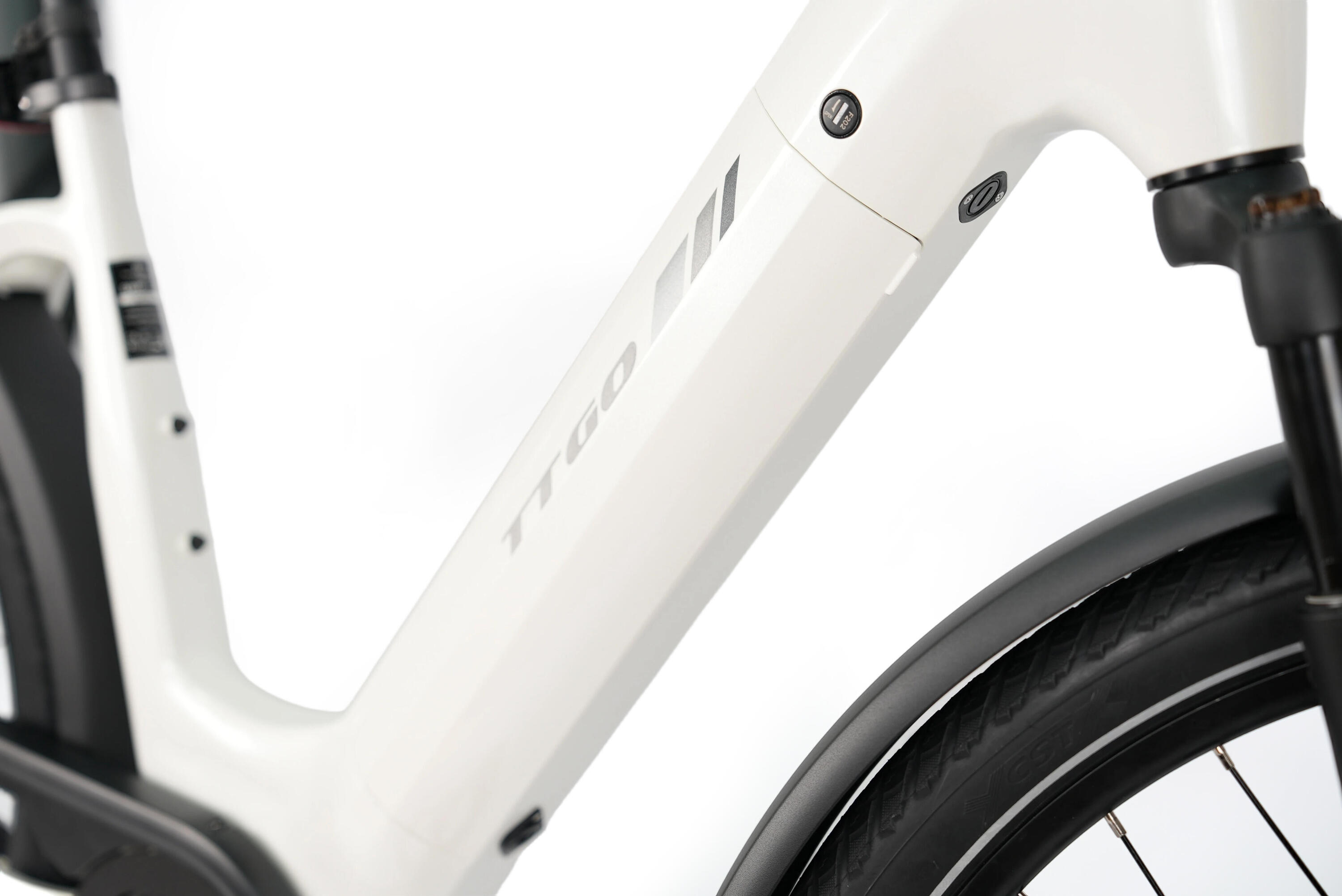 E-Bike entrada baixa Z5 130km bicicleta elétrica unissex branco 5/7
