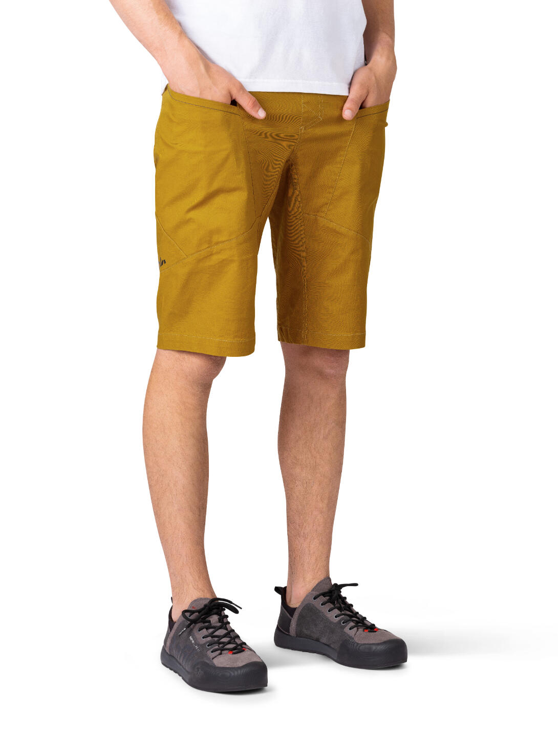 Calções de escalada de algodão para homem RAFIKI amarelo 3/6