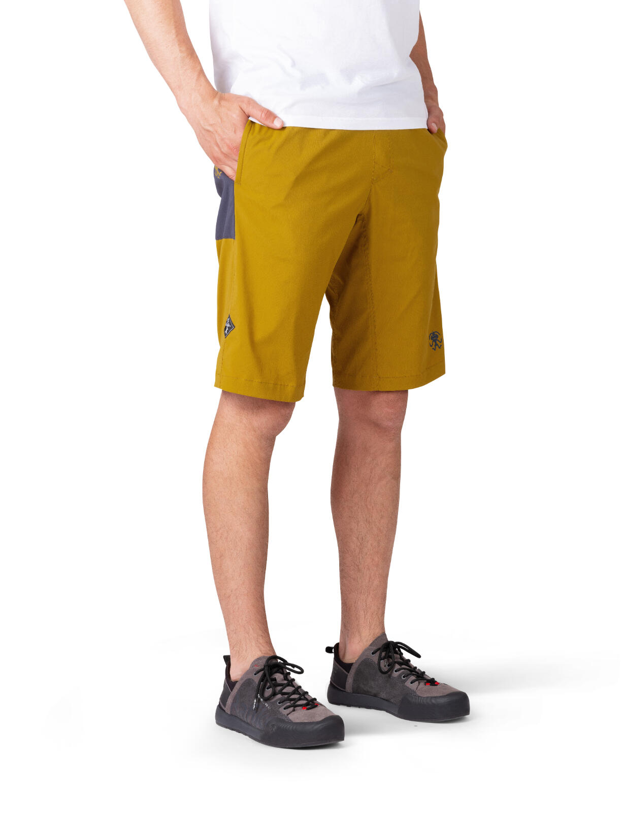 Calções multidesportos super leves para homem RAFIKI amarelo 3/7