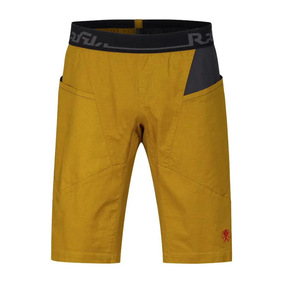 Men's cotton performance climbing shorts RAFIKI yellow