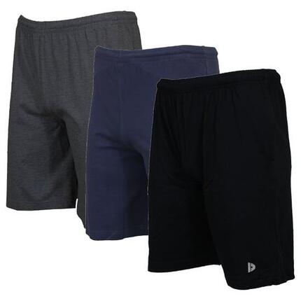 Lot de 3 shorts de jogging slim pour homme, 100 % coton