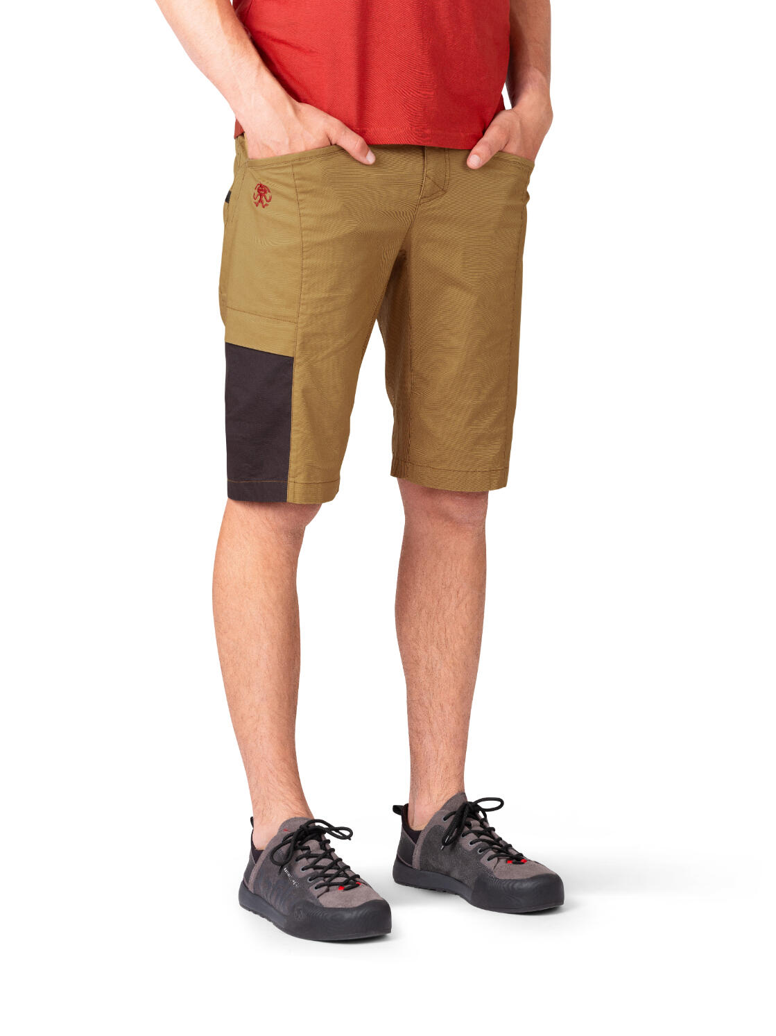 Calções desportivos clássicos versáteis para homem RAFIKI castanho 3/7
