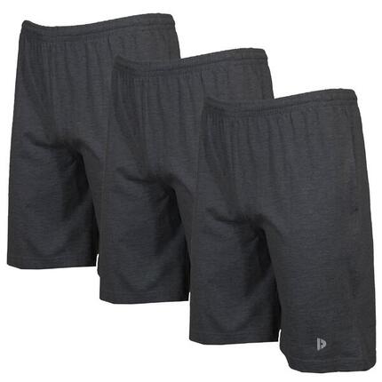Lot de 3 shorts de jogging slim pour homme, 100 % coton