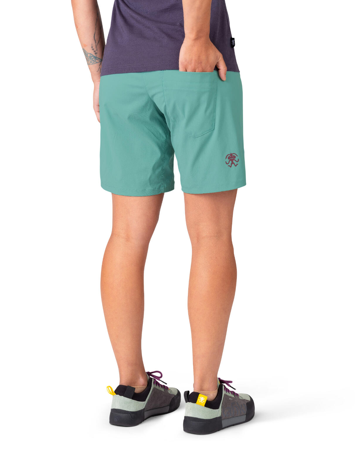 Short multiesport superligero para mujer RAFIKI verde oscuro 5/7