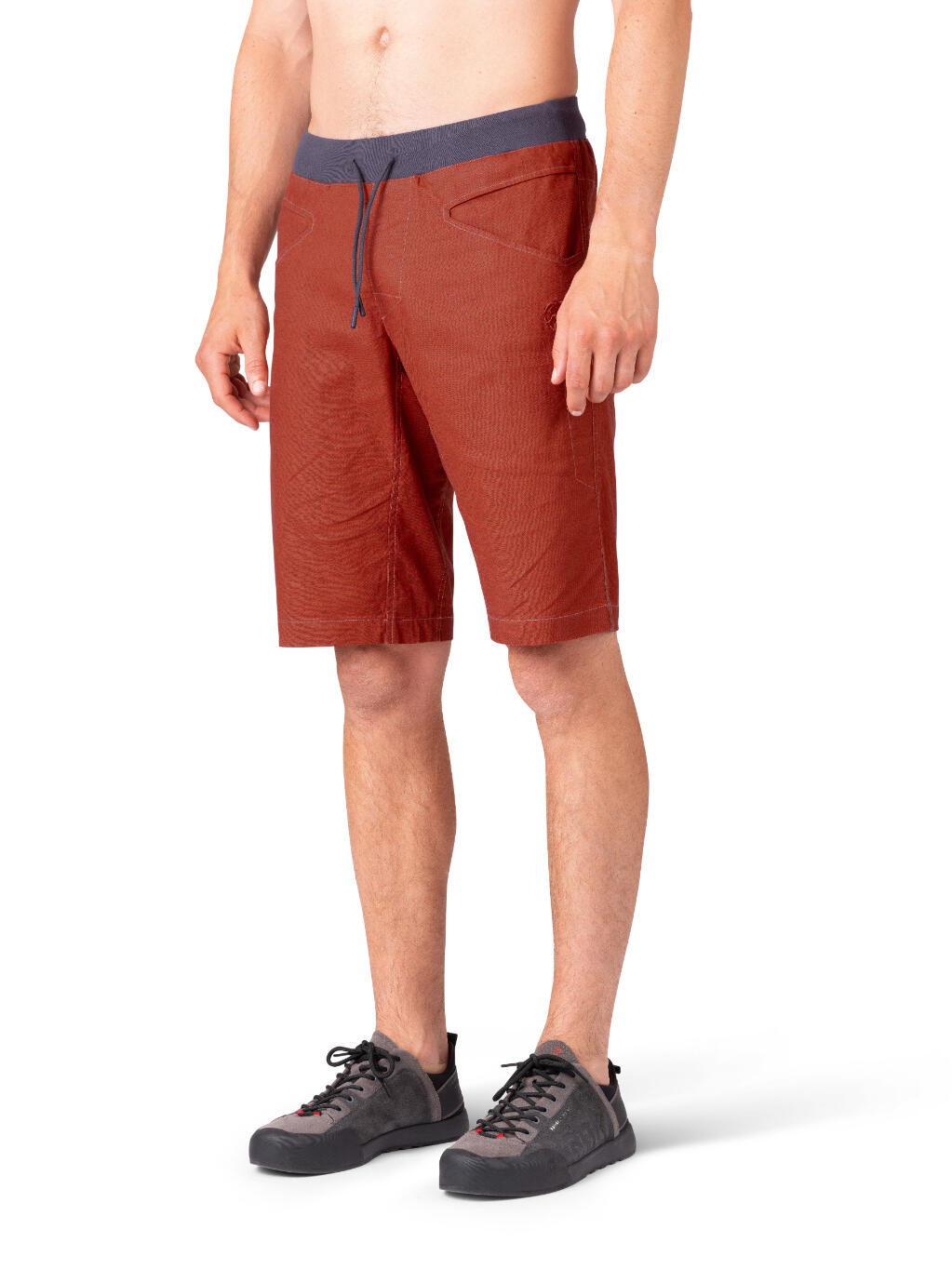Pantaloncini sportivi da uomo in lino-cotone elasticizzato RAFIKI arancione 7/7