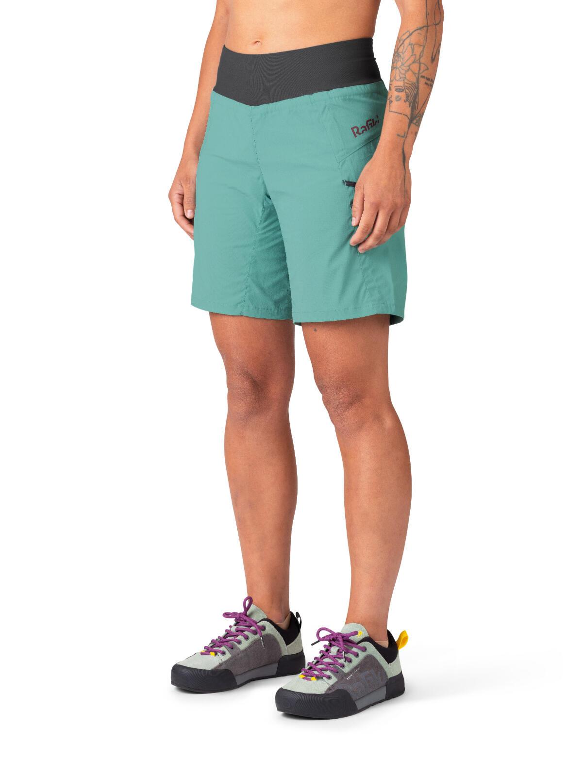 Short multiesport superligero para mujer RAFIKI verde oscuro 6/7