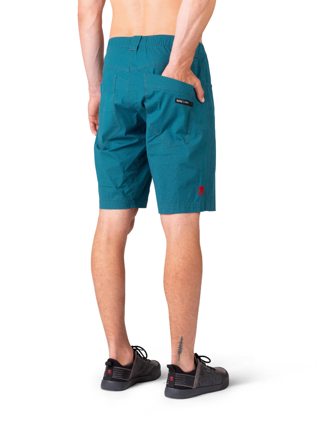 Pantaloncini sportivi ultraleggeri flessibili da uomo con 4 tasche RAFIKI blu 4/7