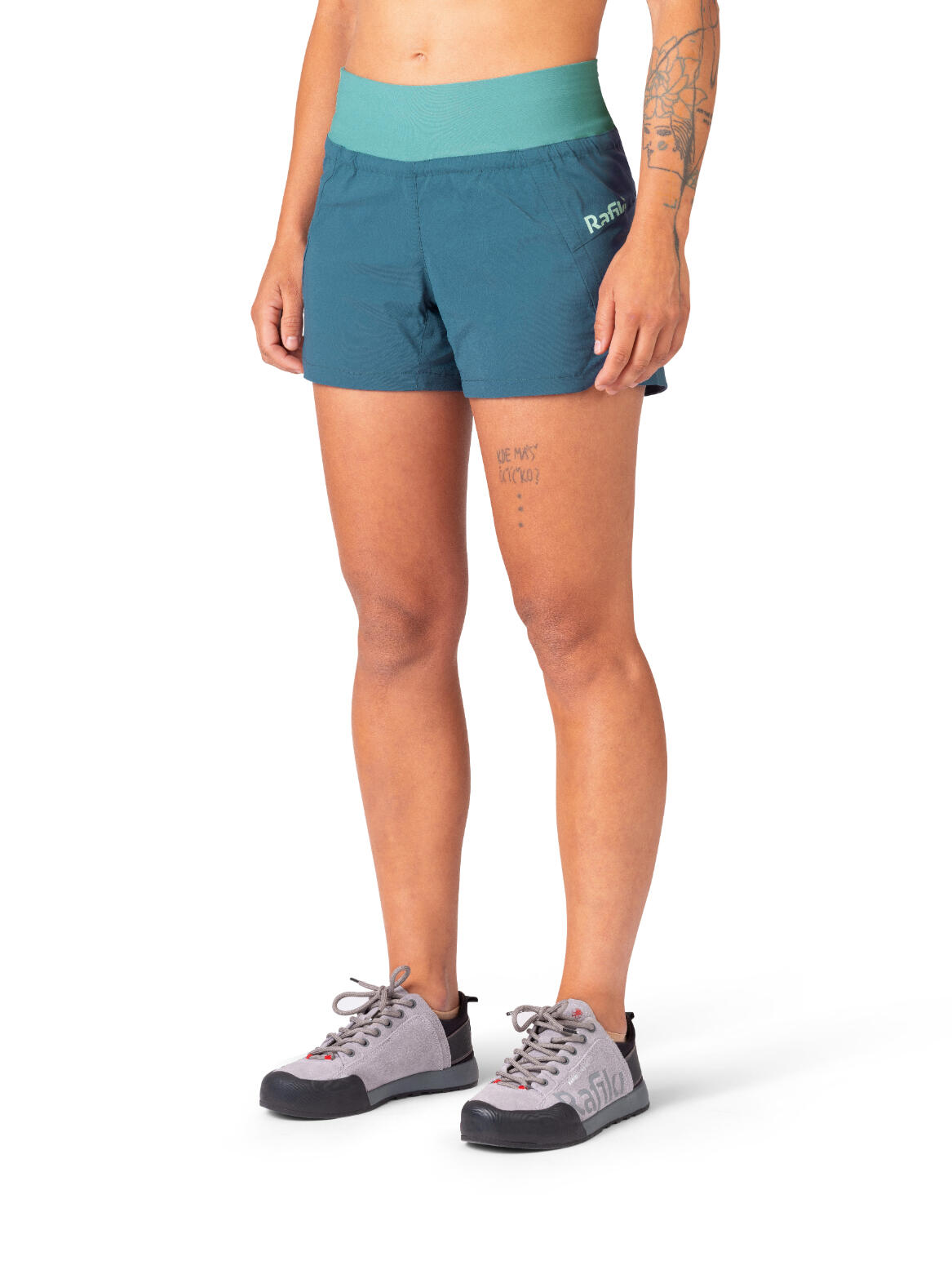 Calções multidesportos super leves para mulher RAFIKI azul escuro 6/7