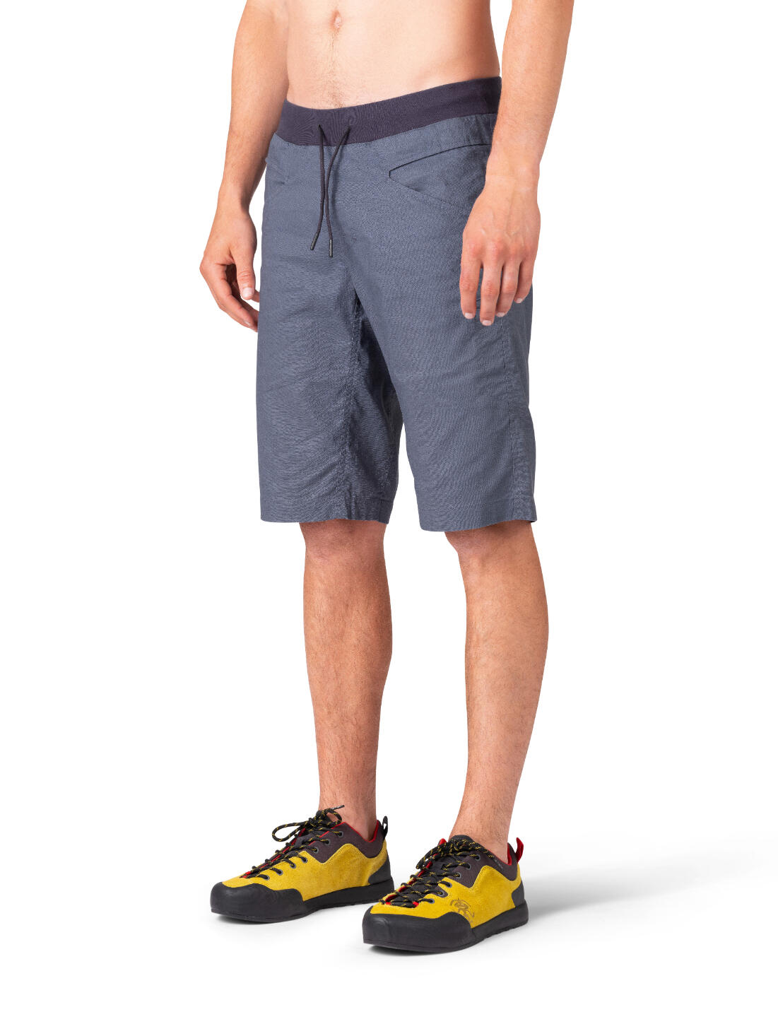 Calções desportivos de linho-algodão elástico RAFIKI azul para homem 7/7