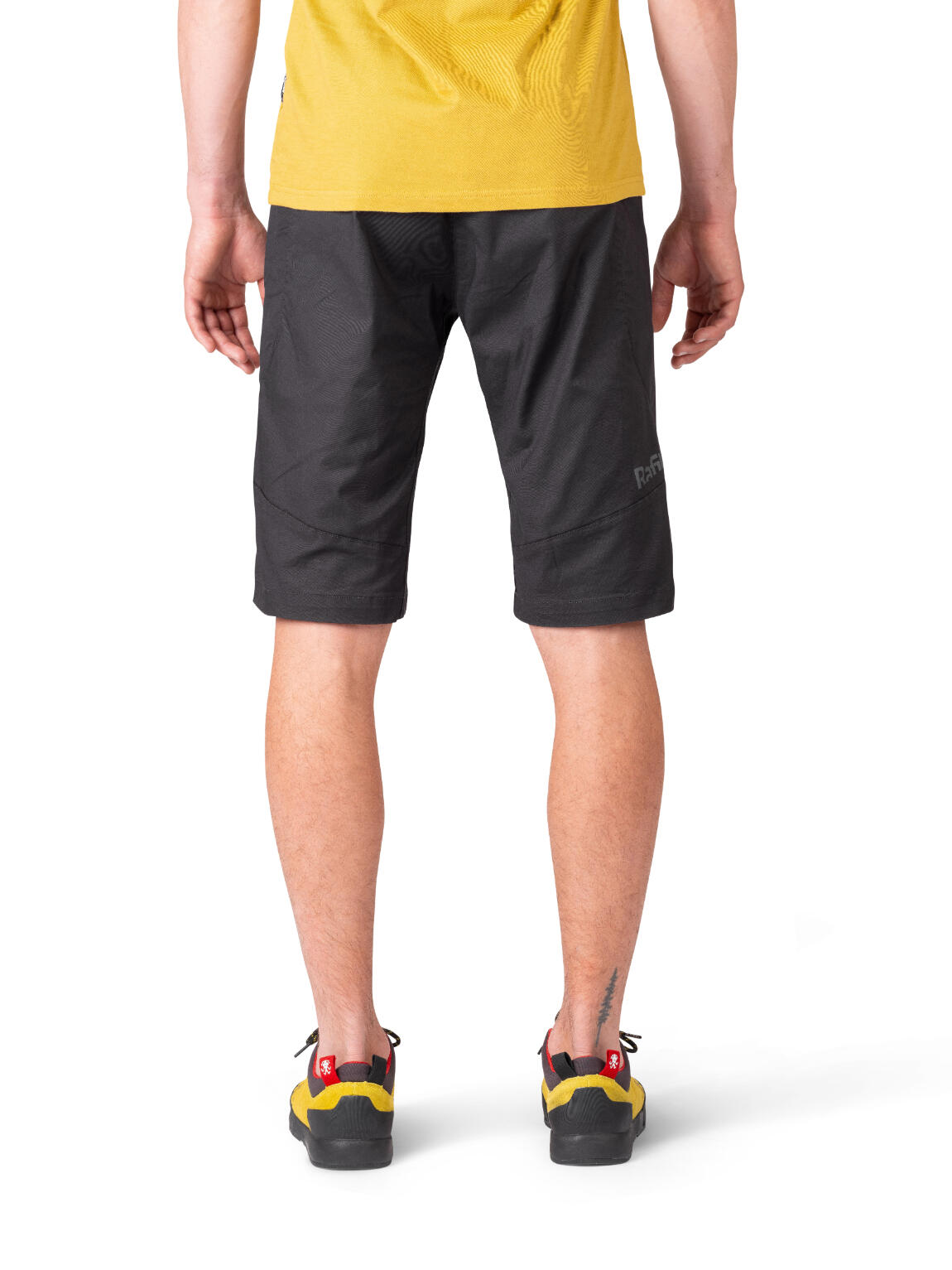 Pantaloncini da arrampicata in cotone da uomo RAFIKI nero 5/6
