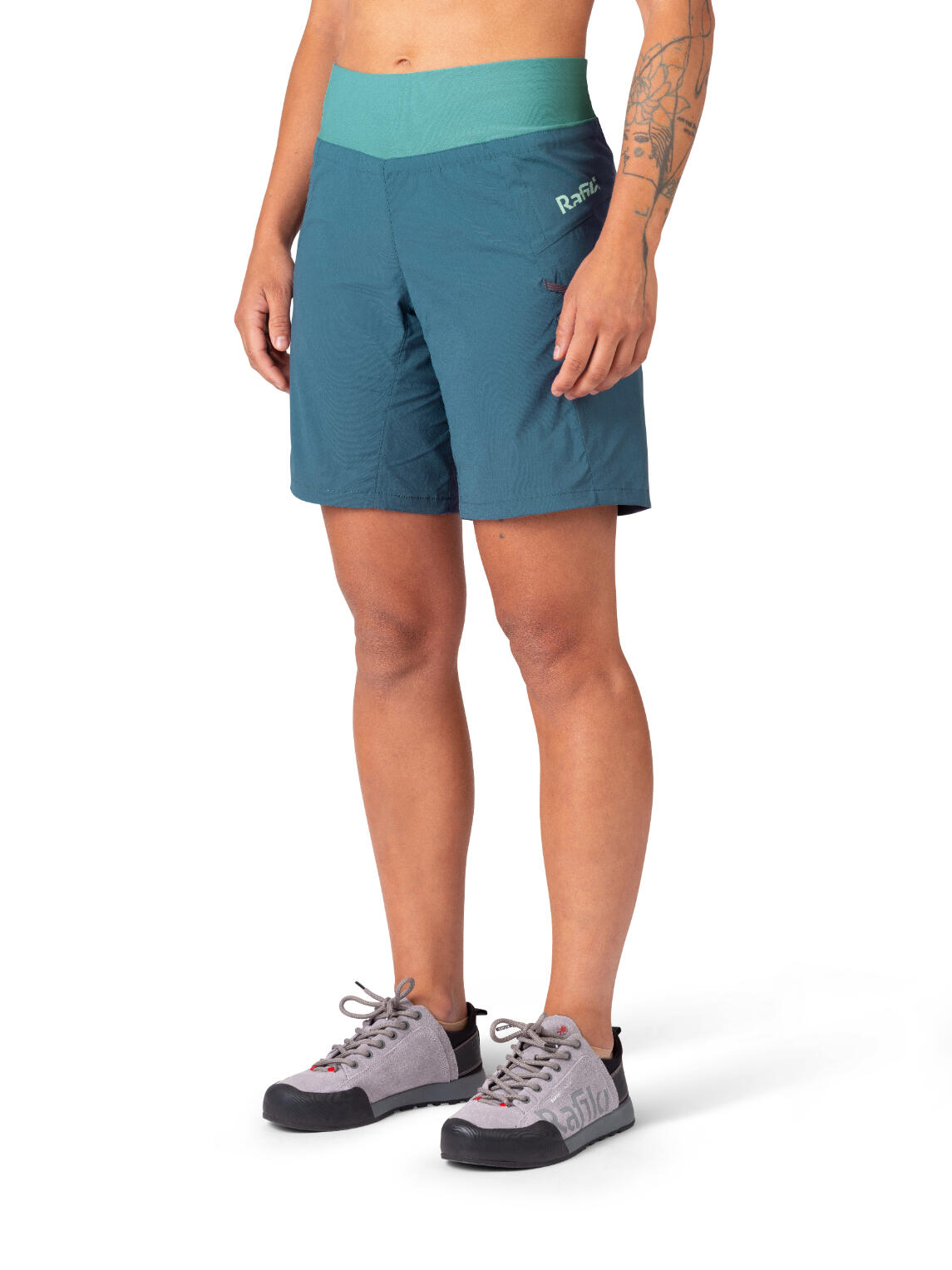 Calções polidesportivos superleves para mulher, azul escuro RAFIKI 6/7