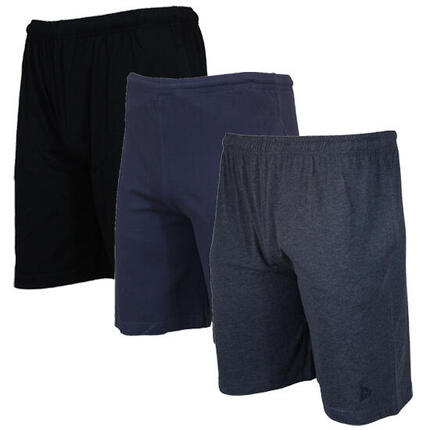 Lot de 3 shorts de jogging slim pour homme, 100 % coton