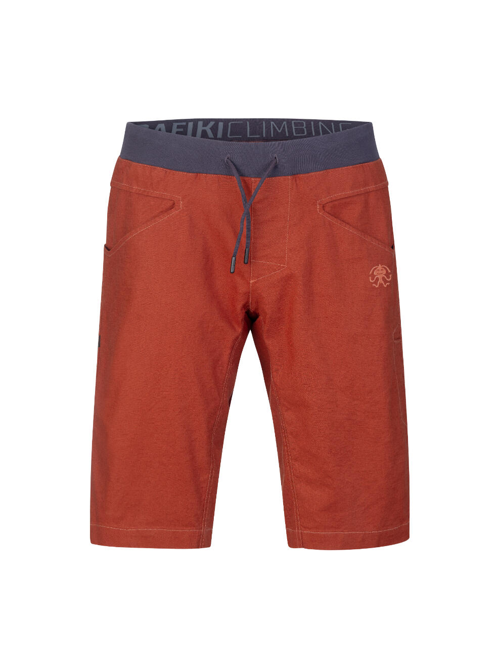 Pantaloncini sportivi da uomo in lino-cotone elasticizzato RAFIKI arancione 1/7