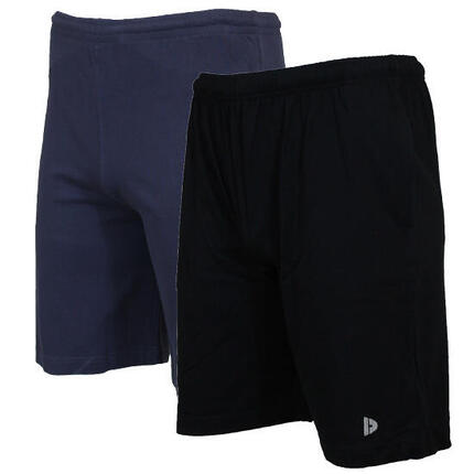 Lot de 2 shorts de jogging slim pour homme, 100 % coton