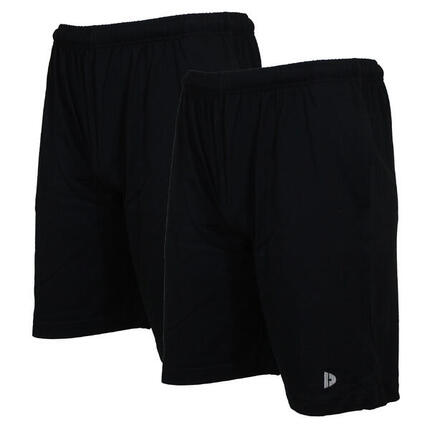 Lot de 2 shorts de jogging slim pour homme, 100 % coton