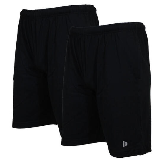 Lot de 2 shorts de jogging slim pour homme, 100 % coton