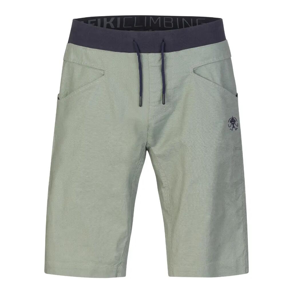 Men's lightweight stretch linen-cotton sports shorts RAFIKI green