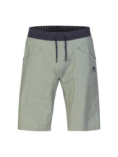 Short de sport léger en lin-coton extensible pour hommes RAFIKI vert