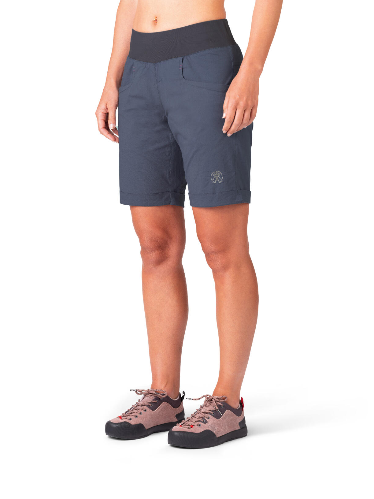 Calções desportivos de algodão leve RAFIKI azul escuro para mulher 7/7
