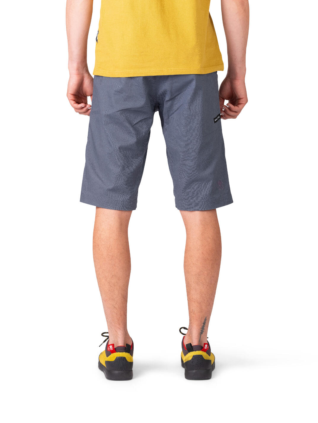 Calções desportivos de linho-algodão elástico RAFIKI azul para homem 6/7