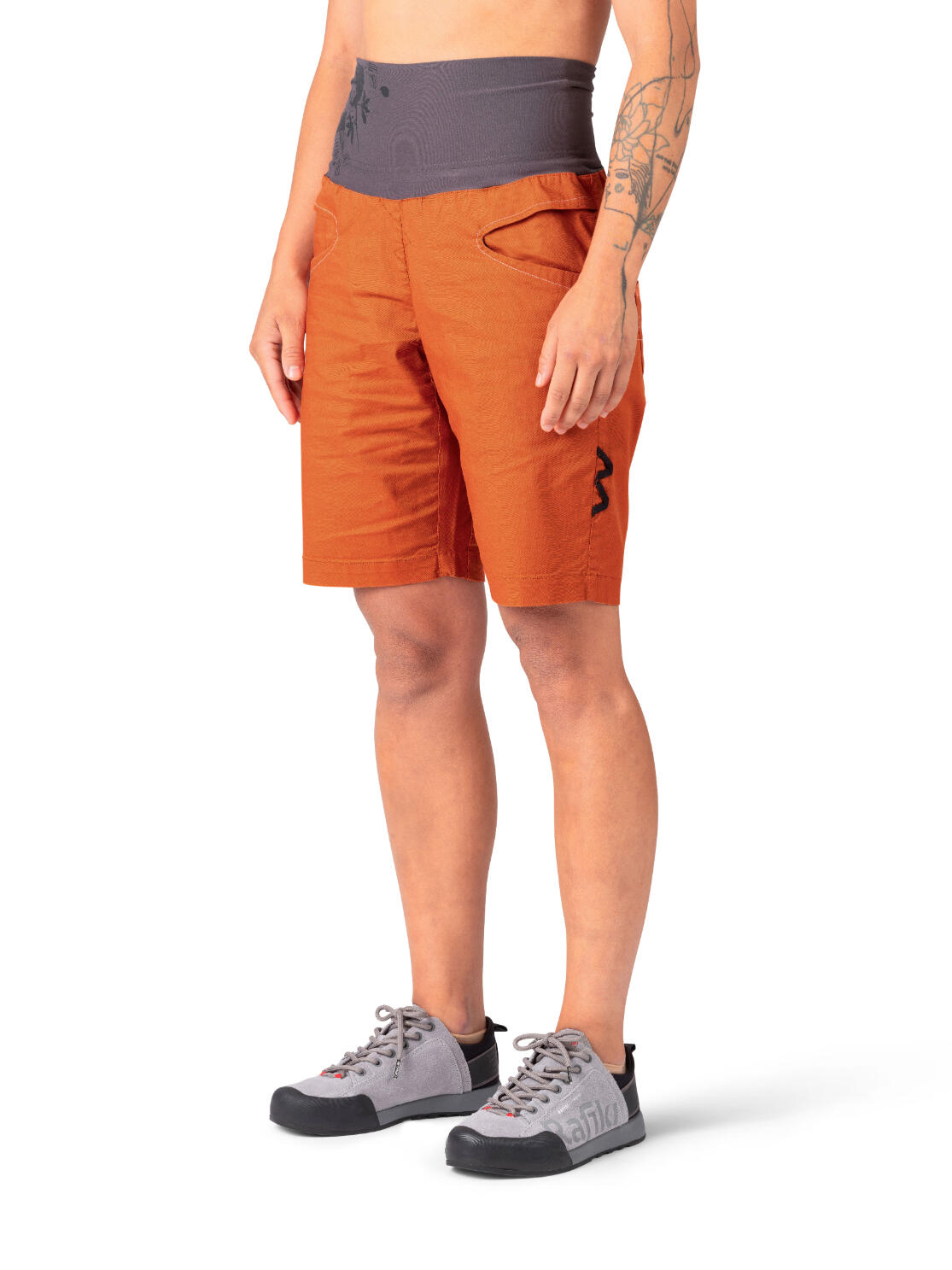 Pantaloncini da arrampicata performanti da donna RAFIKI con vita convertibile 7/7