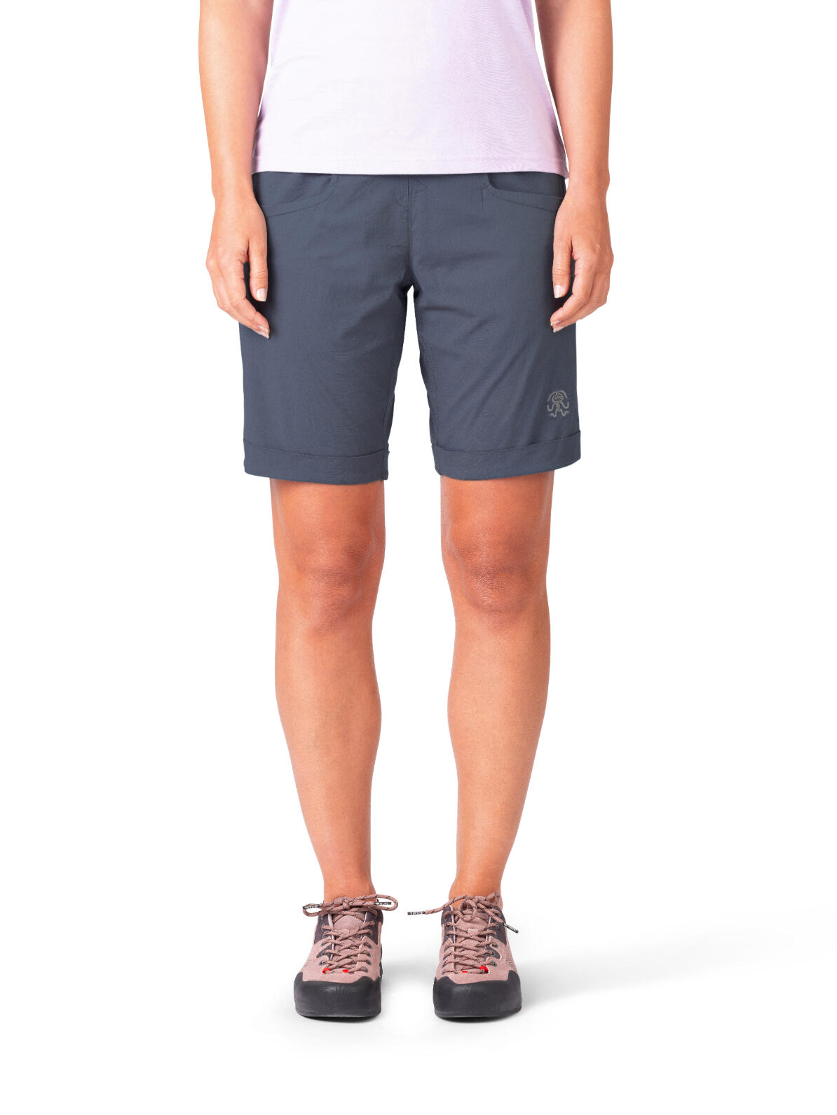 Calções desportivos de algodão leve RAFIKI azul escuro para mulher 5/7