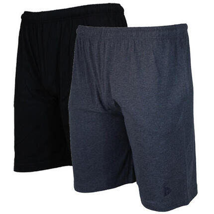 Lot de 2 shorts de jogging slim pour homme, 100 % coton