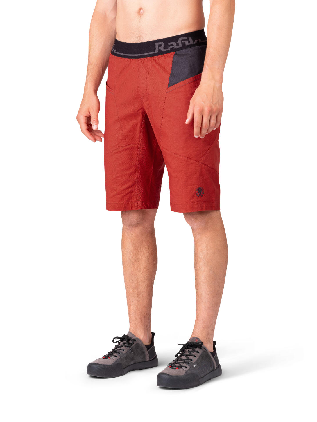 Pantaloncini da arrampicata da uomo in cotone performante RAFIKI rosso 6/6