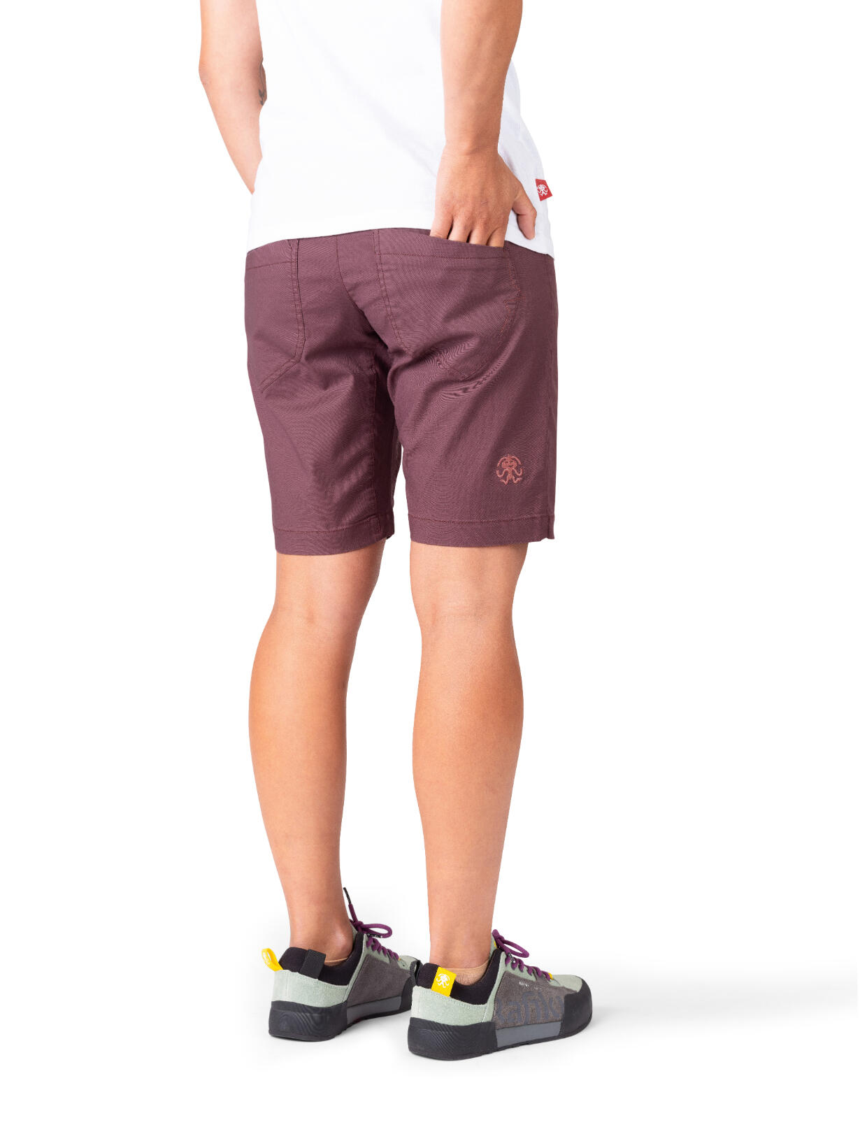 Calções de desempenho para mulher RAFIKI com cintura convertível roxo 4/7